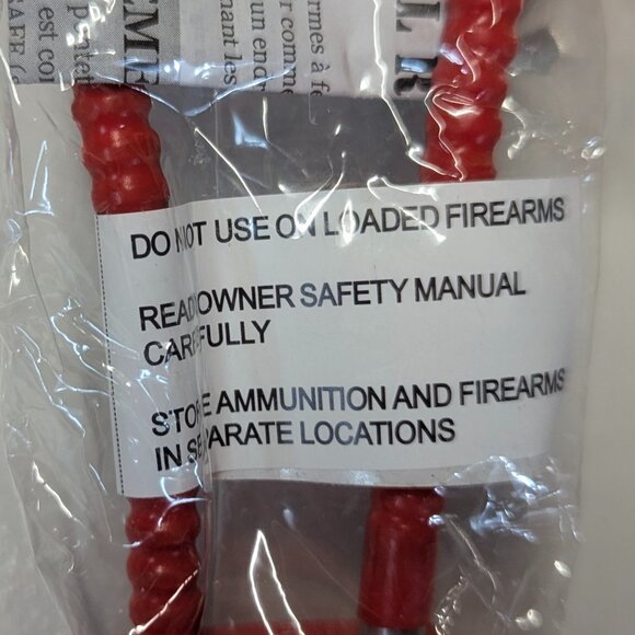 Two Regal R15LC Heavy Duty Cable Gun Locks With 2 Keys Each In Red and Orange 8" - Picture 5 of 6